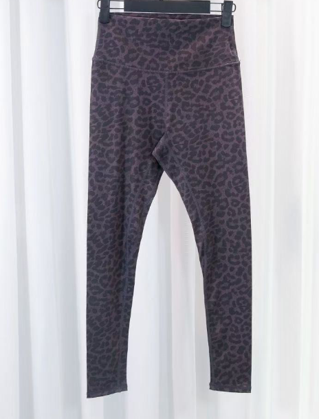 T588-1138   Leopard high waisted tight yoga pants for outdoor activities
