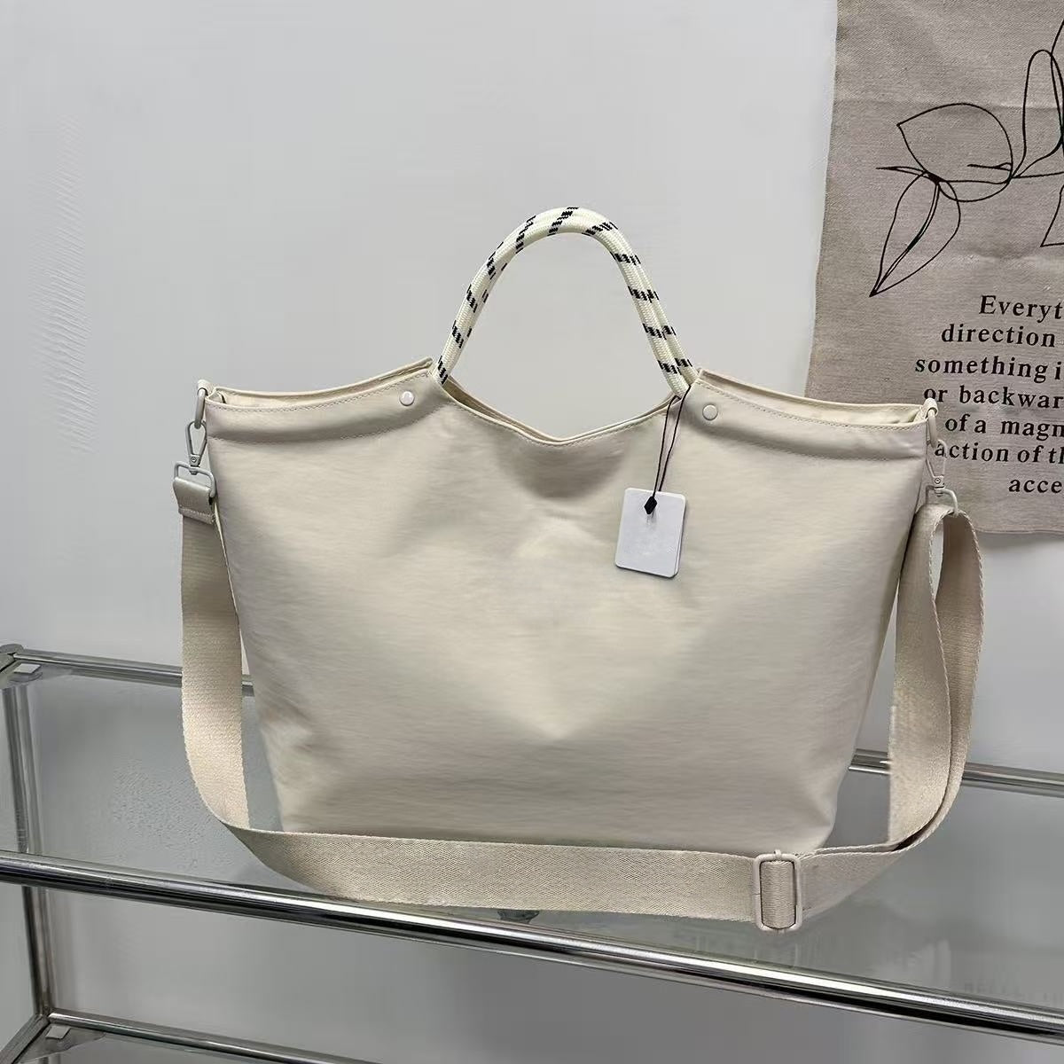 T588-943 Large capacity tote shoulder and armpit handbag