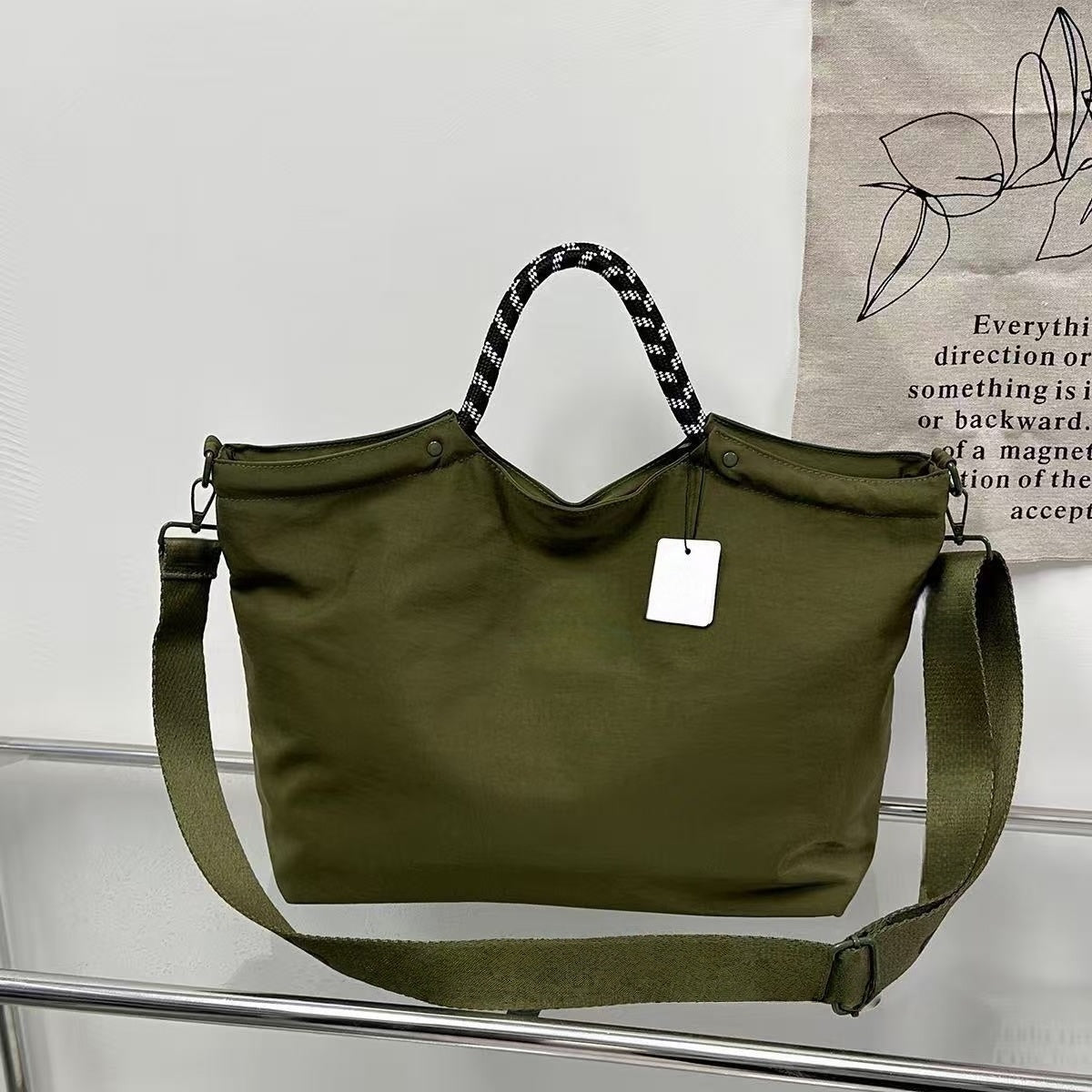 T588-943 Large capacity tote shoulder and armpit handbag