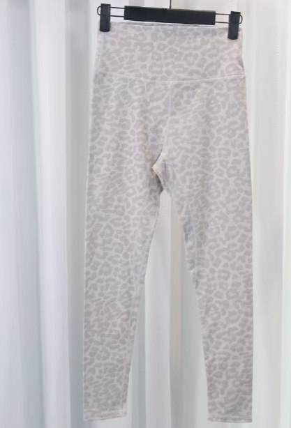 T588-1138   Leopard high waisted tight yoga pants for outdoor activities