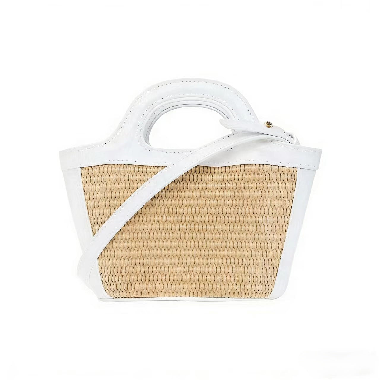 T588-1067 High appearance hand-held woven vegetable basket single shoulder handbag