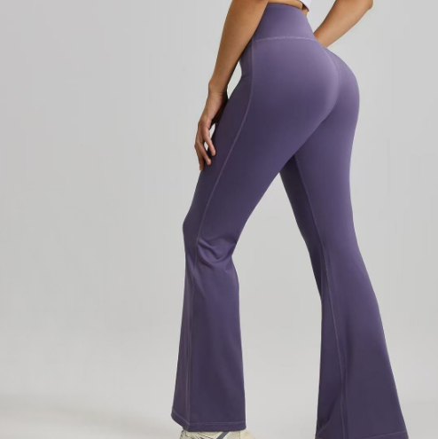 T588-1096 Sports yoga micro flared wide leg fitness pants