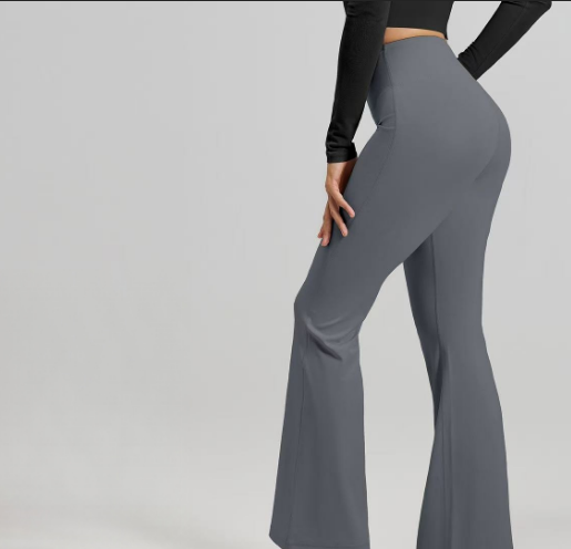 T588-1096 Sports yoga micro flared wide leg fitness pants