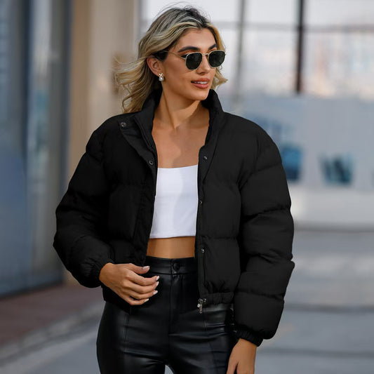 T588-709  Autumn andT588-709 winter women's short casual loose jacket   -GYYF
