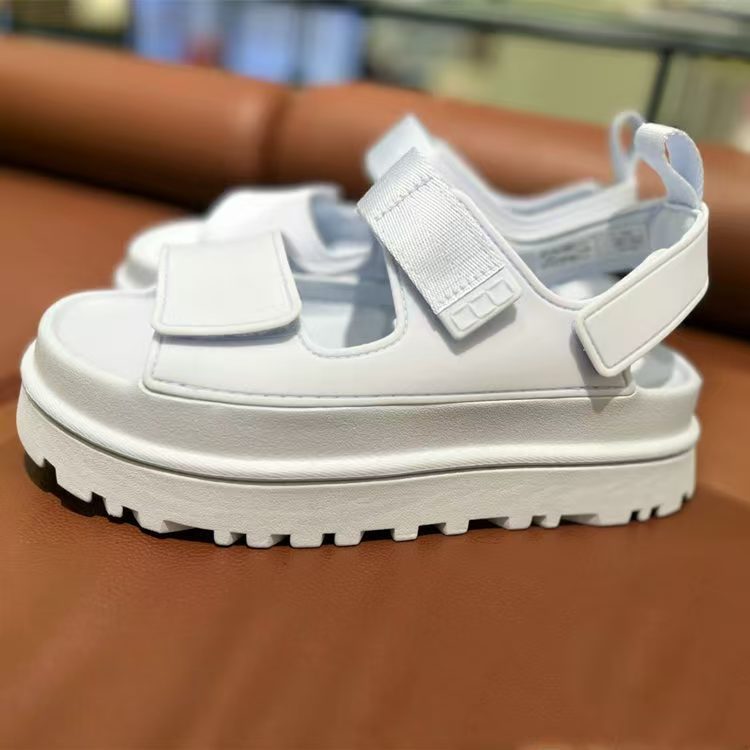 T588-1015  Summer Sandals Beach Thick Bottom
