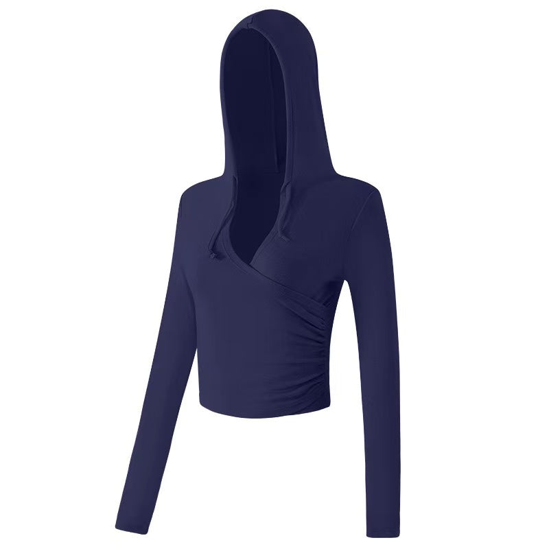 T588-1094 New yoga clothes, quick drying and slimming running long sleeved fitness clothes