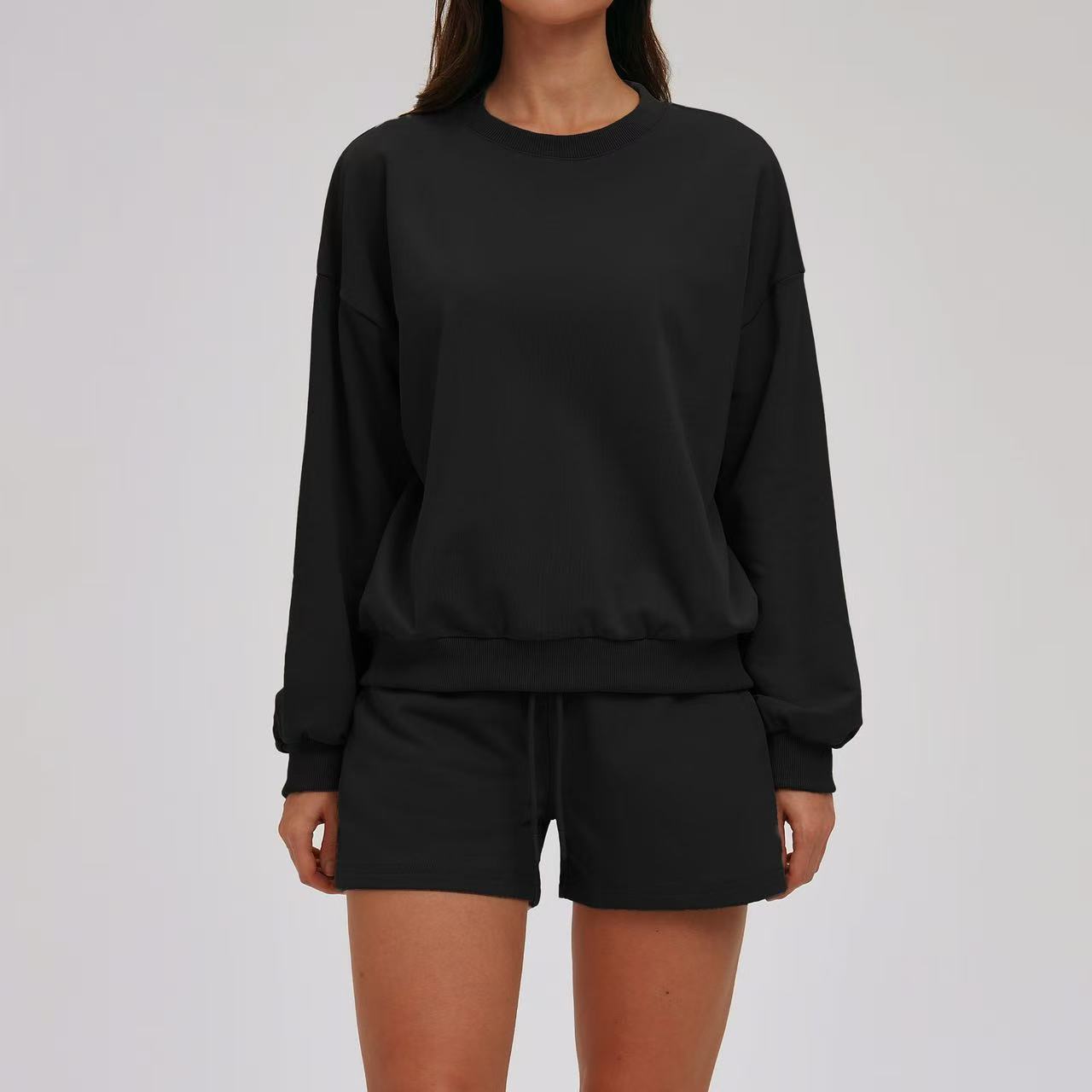T588-907 Women's sports hoodie set loose fit
